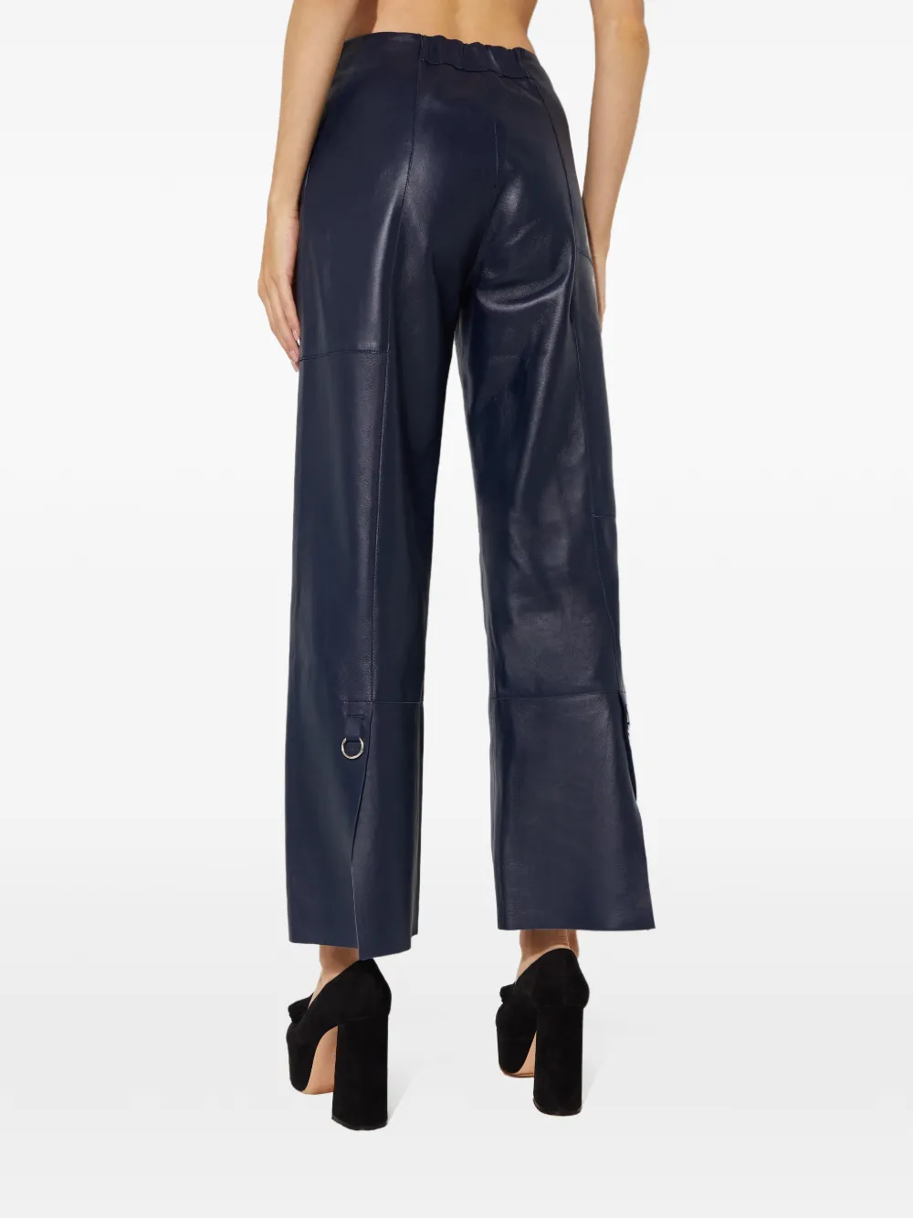  Aeron Leather Trousers - Blue 