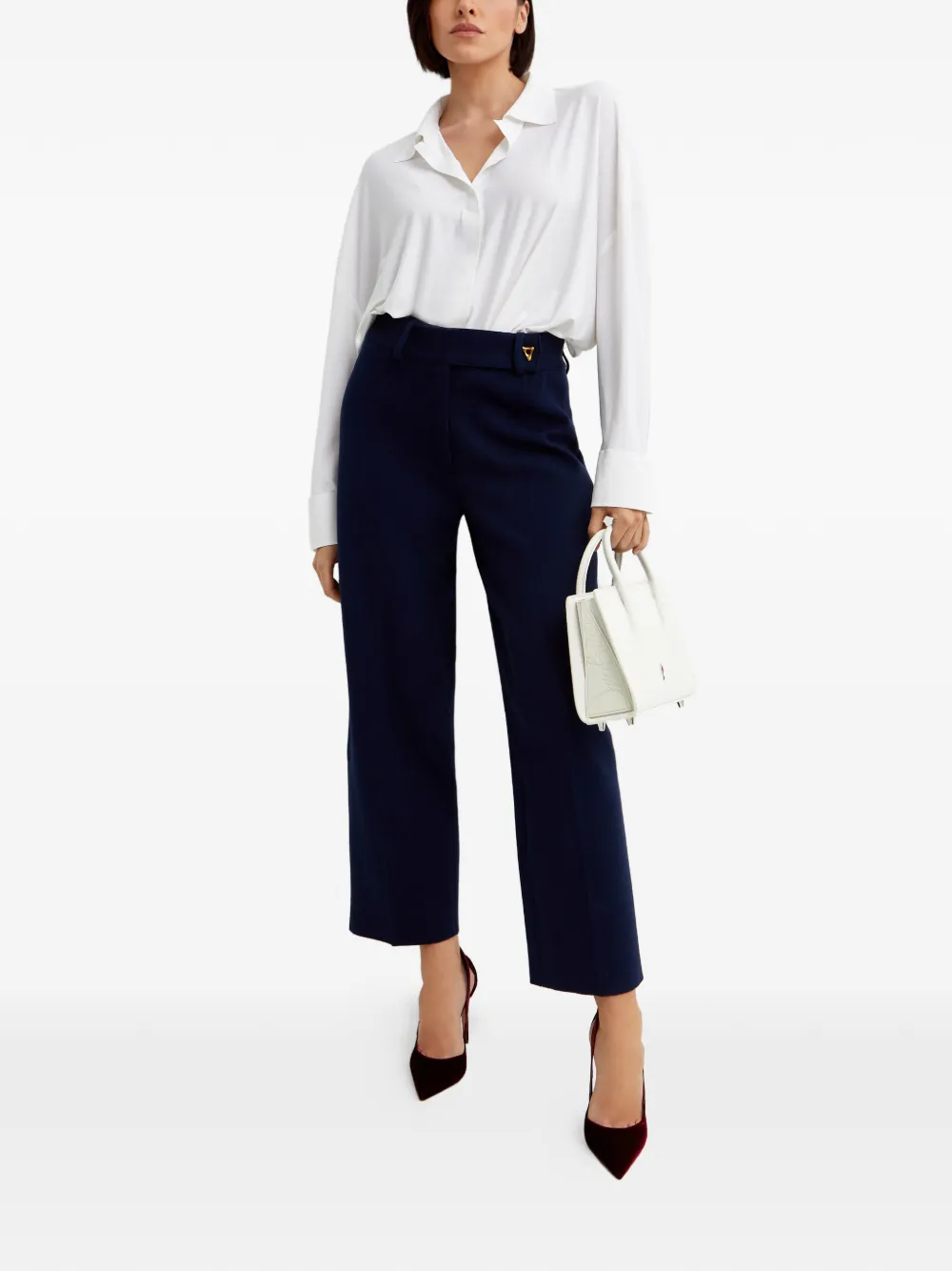 AERON high-rise tailored trousers - Blauw