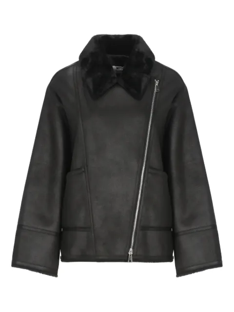 Betta Corradi faux-fur collar zip-up jacket