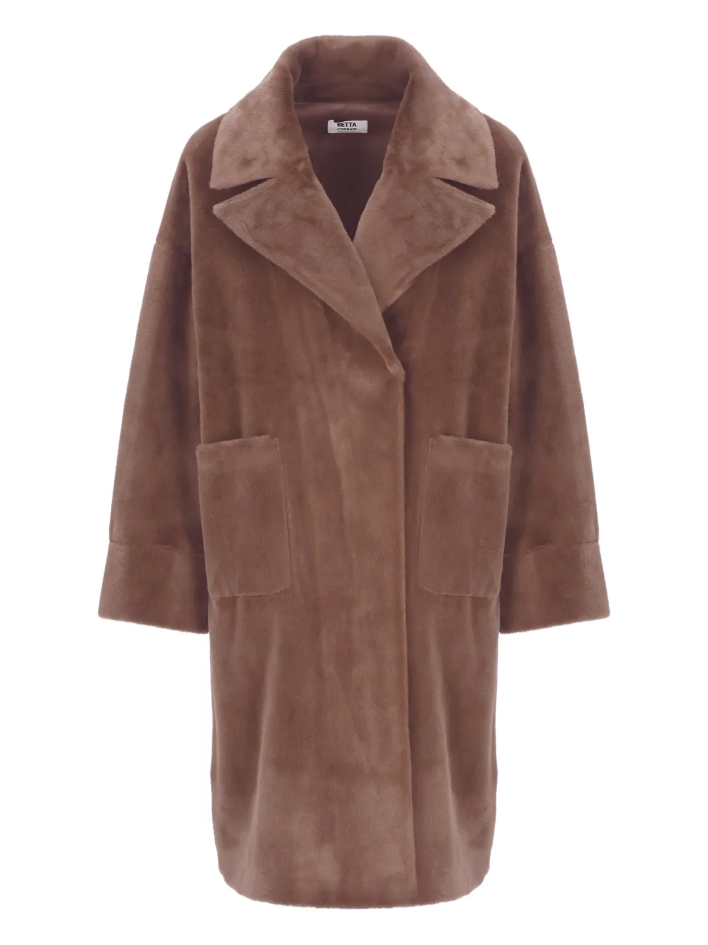 Betta Corradi Double-breasted Faux-fur Coat In Multi