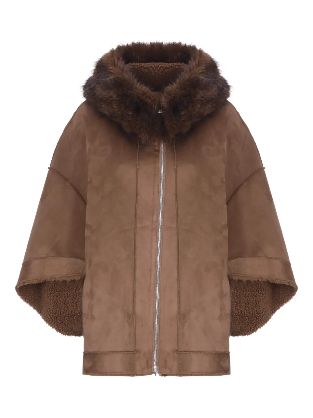 Betta Corradi chaqueta reversible de pelo artificial | marrón | Image 1