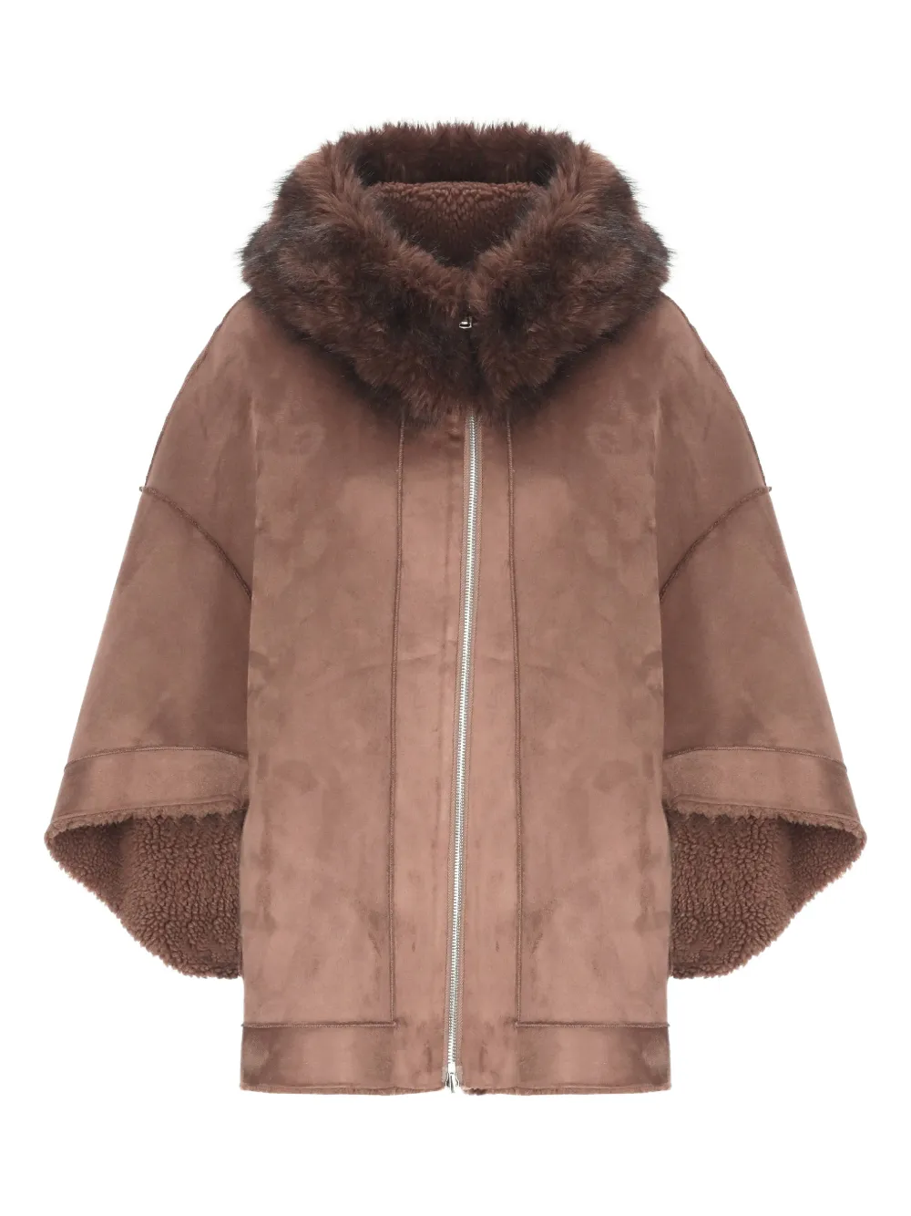 Betta Corradi faux-fur reversible jacket | Brown | Image 1