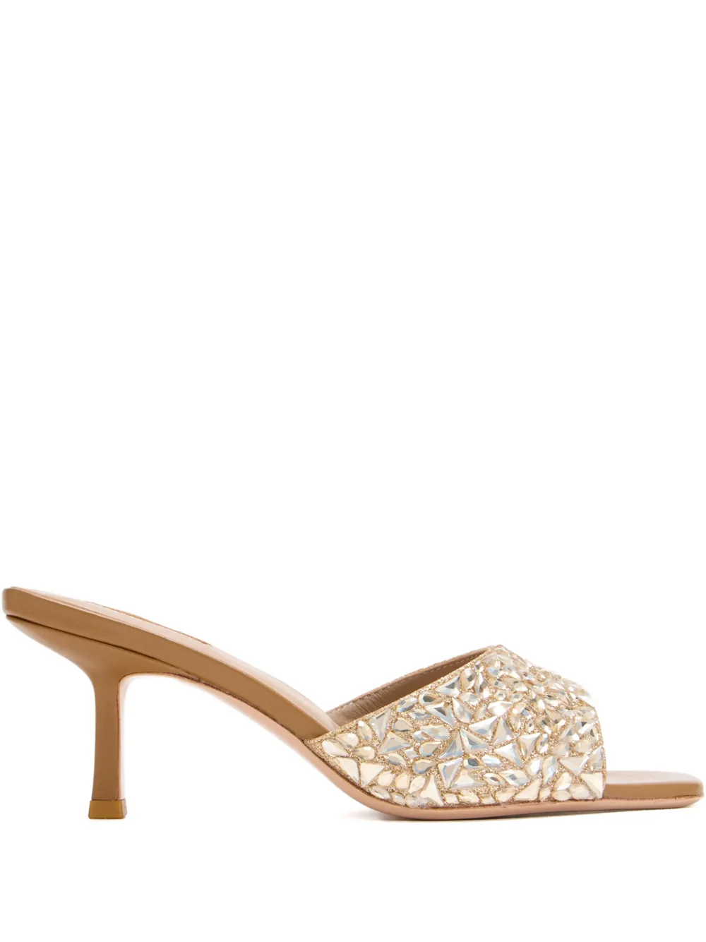 Nicoli 70mm Alastair Embellished Mules In Multi