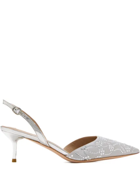 NICOLI 60mm Dahna embellished slingback pumps