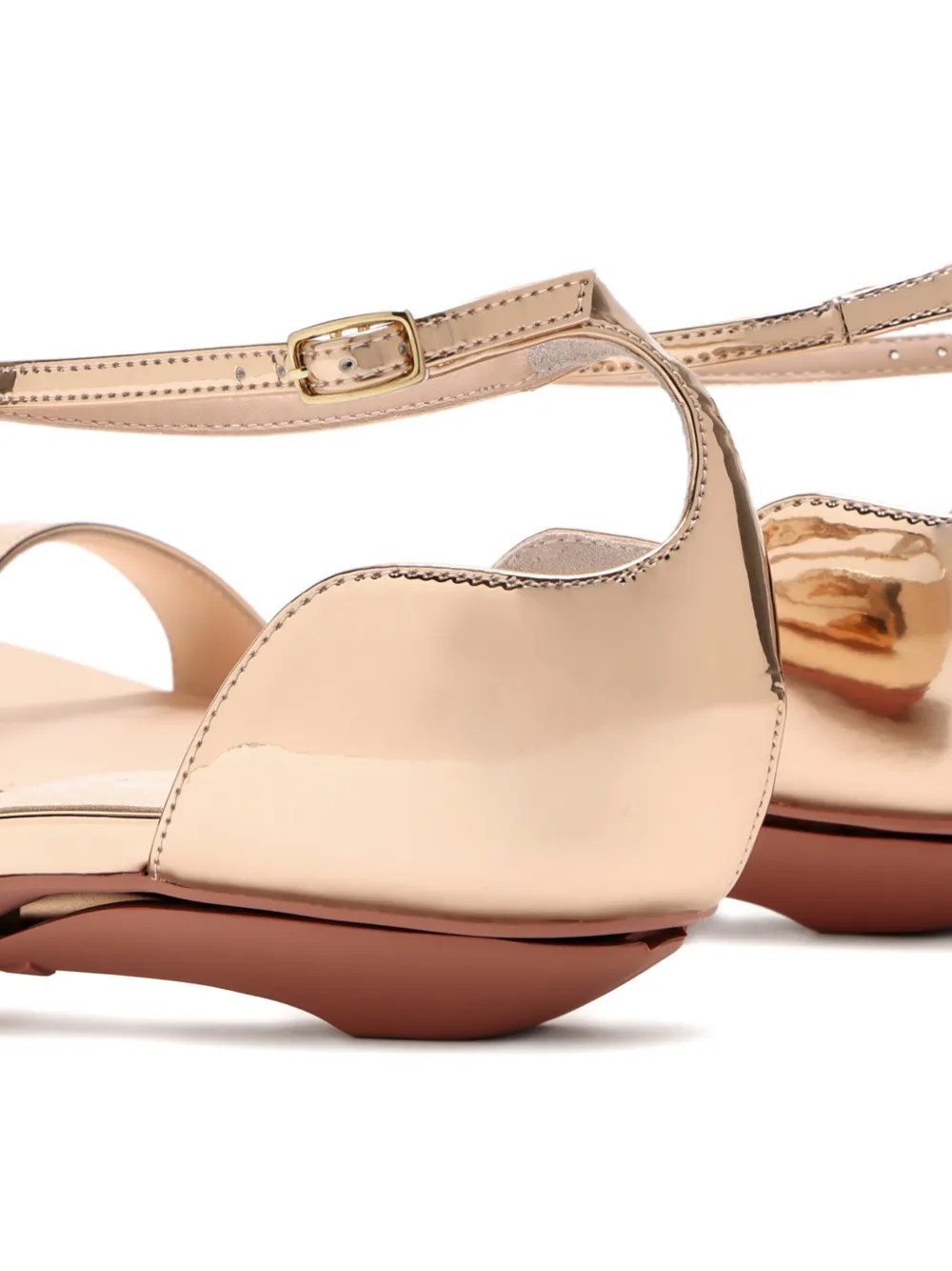 vice versa 95 mm Everday sandalen met enkelbandje Goud