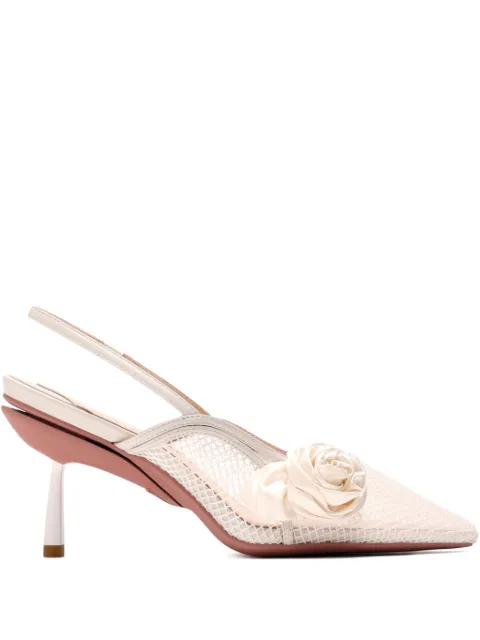 vice versa 95mm Blossom rose-detail pumps