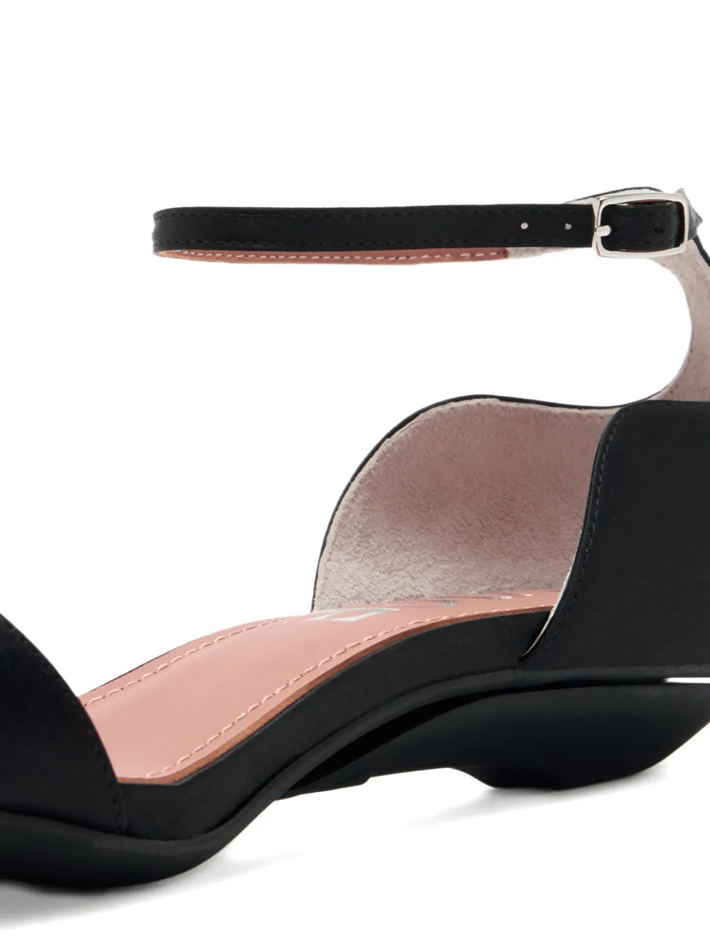 vice versa 95 mm Editor sandalen met enkelbandje Zwart