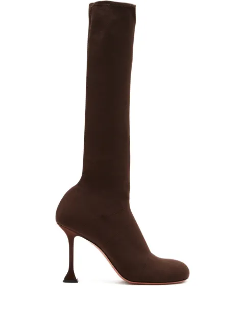 Amina Muaddi botas Veneda con tacón de 95mm