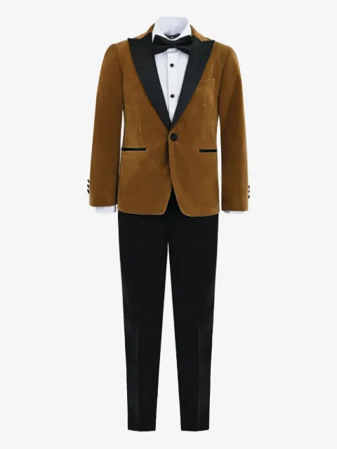 Moustache velvet suit