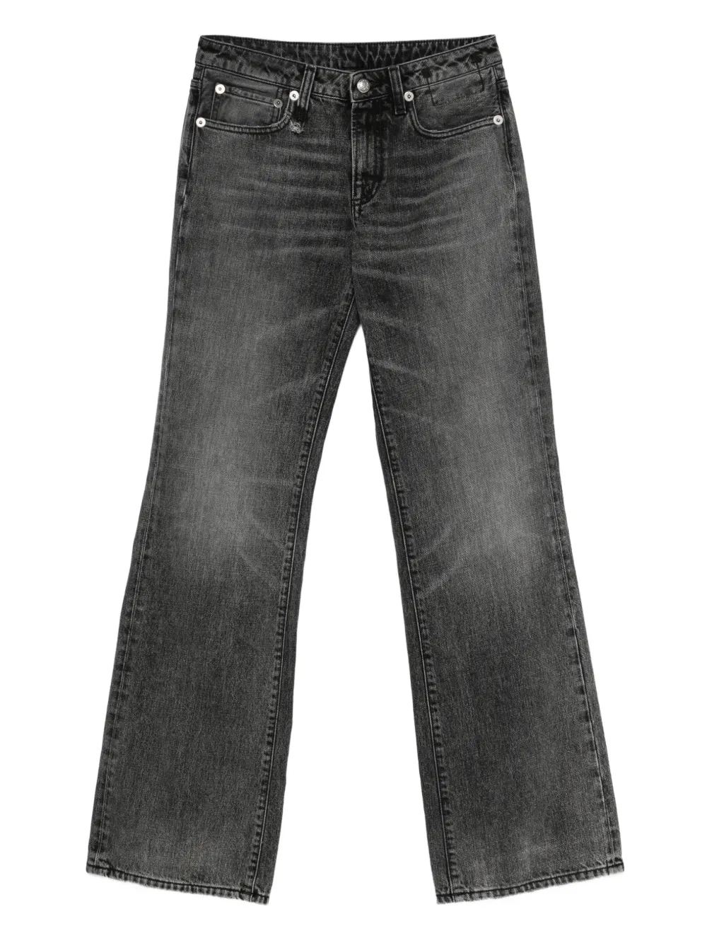 R13 Jeans Effie con effetto schiarito - Grigio