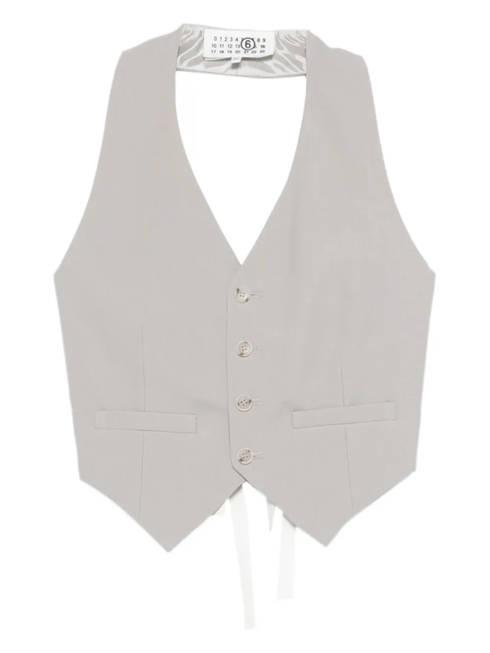 MM6 Maison Margiela buttoned waistcoat - Grey