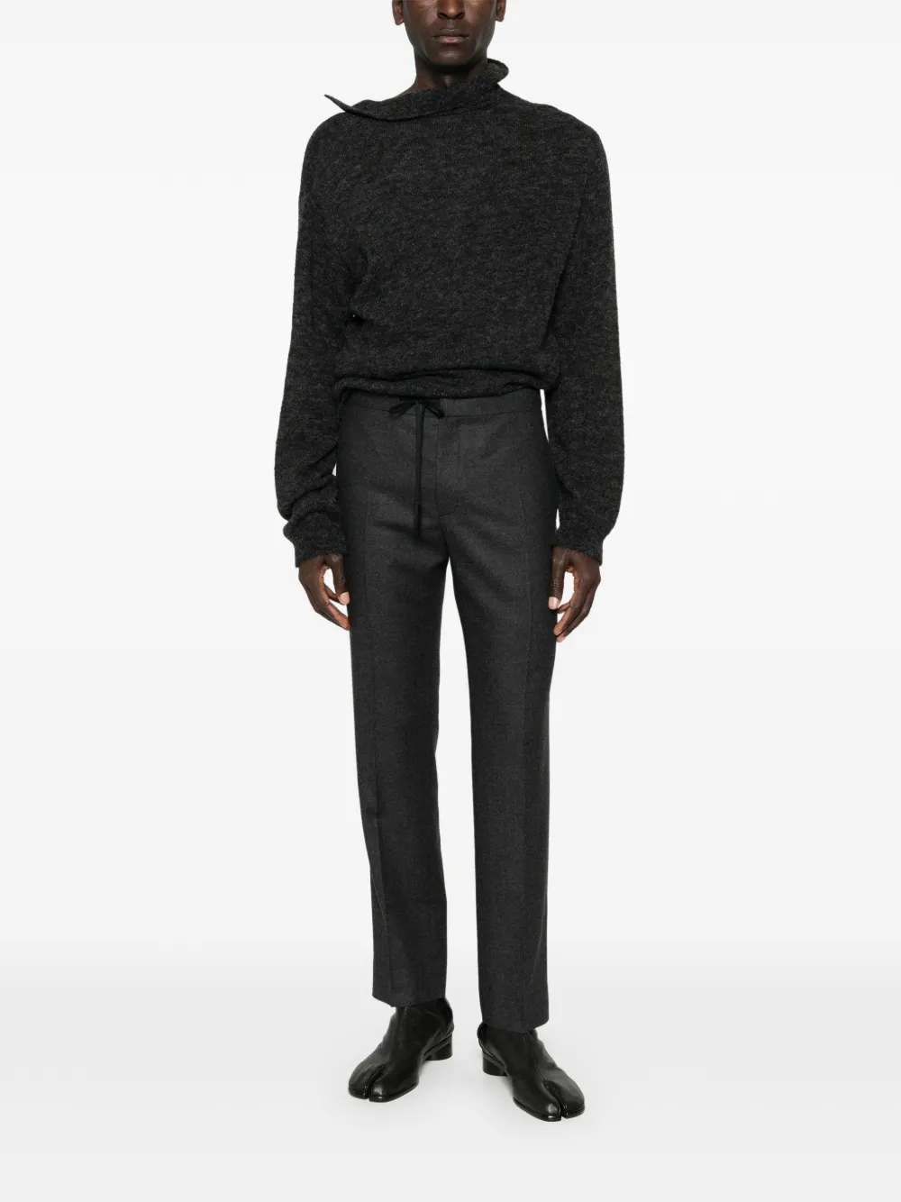Maison Margiela drawstring tailored trousers - Grijs