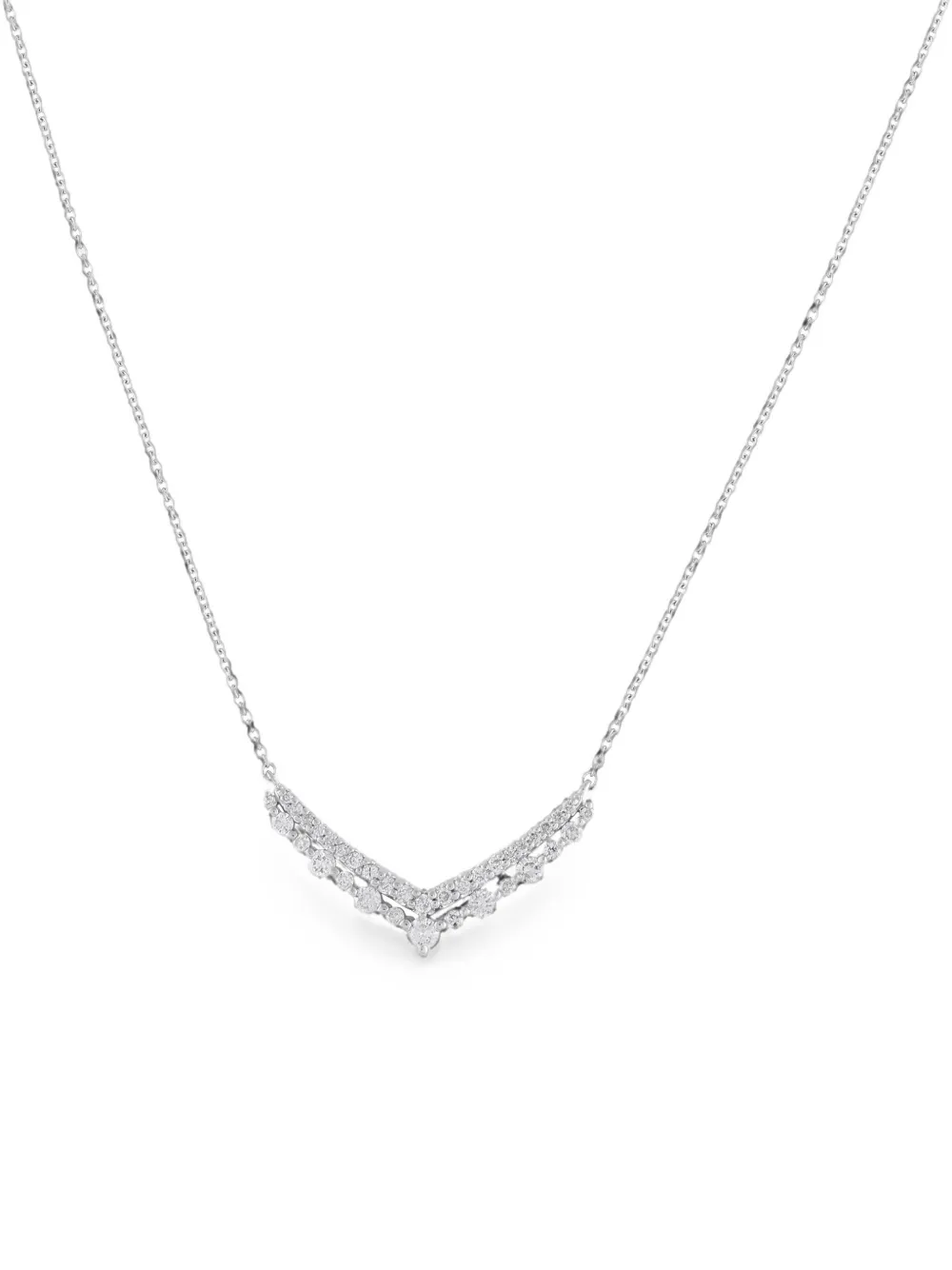 LB Exclusive V-pendant diamond necklace - Argento