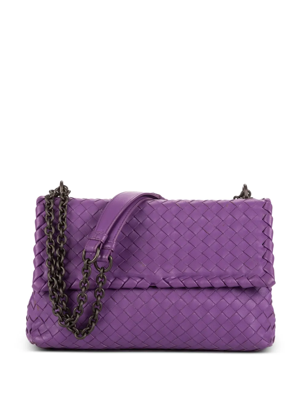 Bottega Veneta Pre-Owned Borsa a spalla Olimpia media - Viola