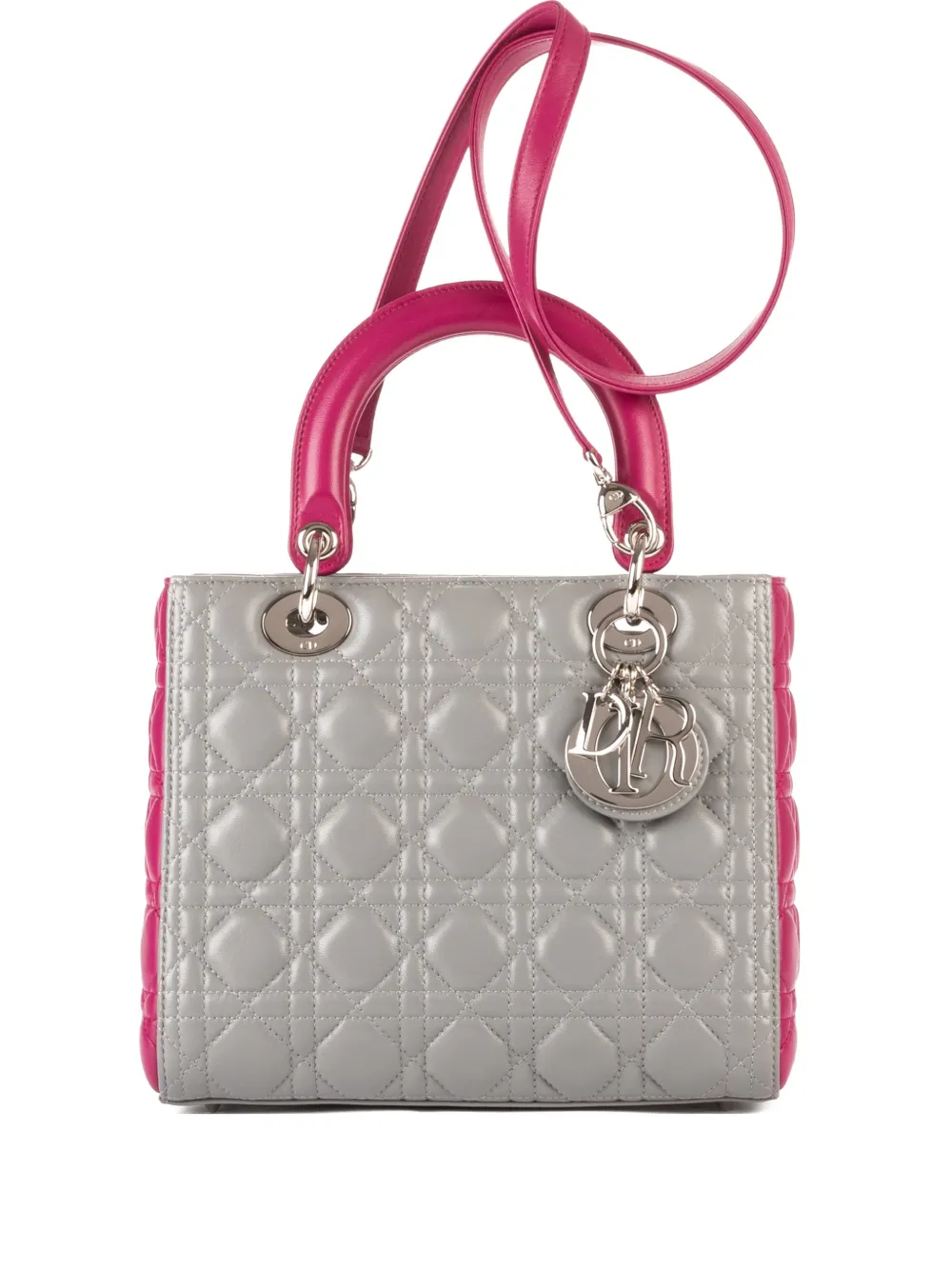 Christian Dior Pre-Owned medium Lady Dior tote bag - Grey