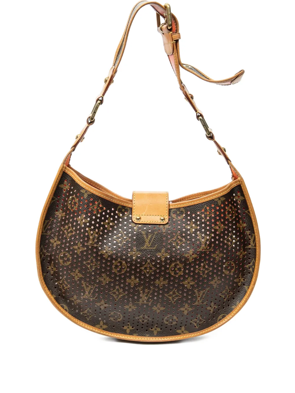 Louis Vuitton Pre-Owned 2006 Demi Lune schoudertas met monogram Bruin