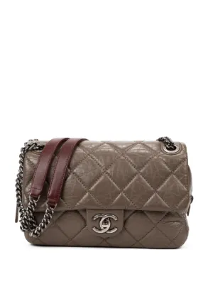 CHANEL Pre-Owned キルティング デニムショルダーバッグ | パープル