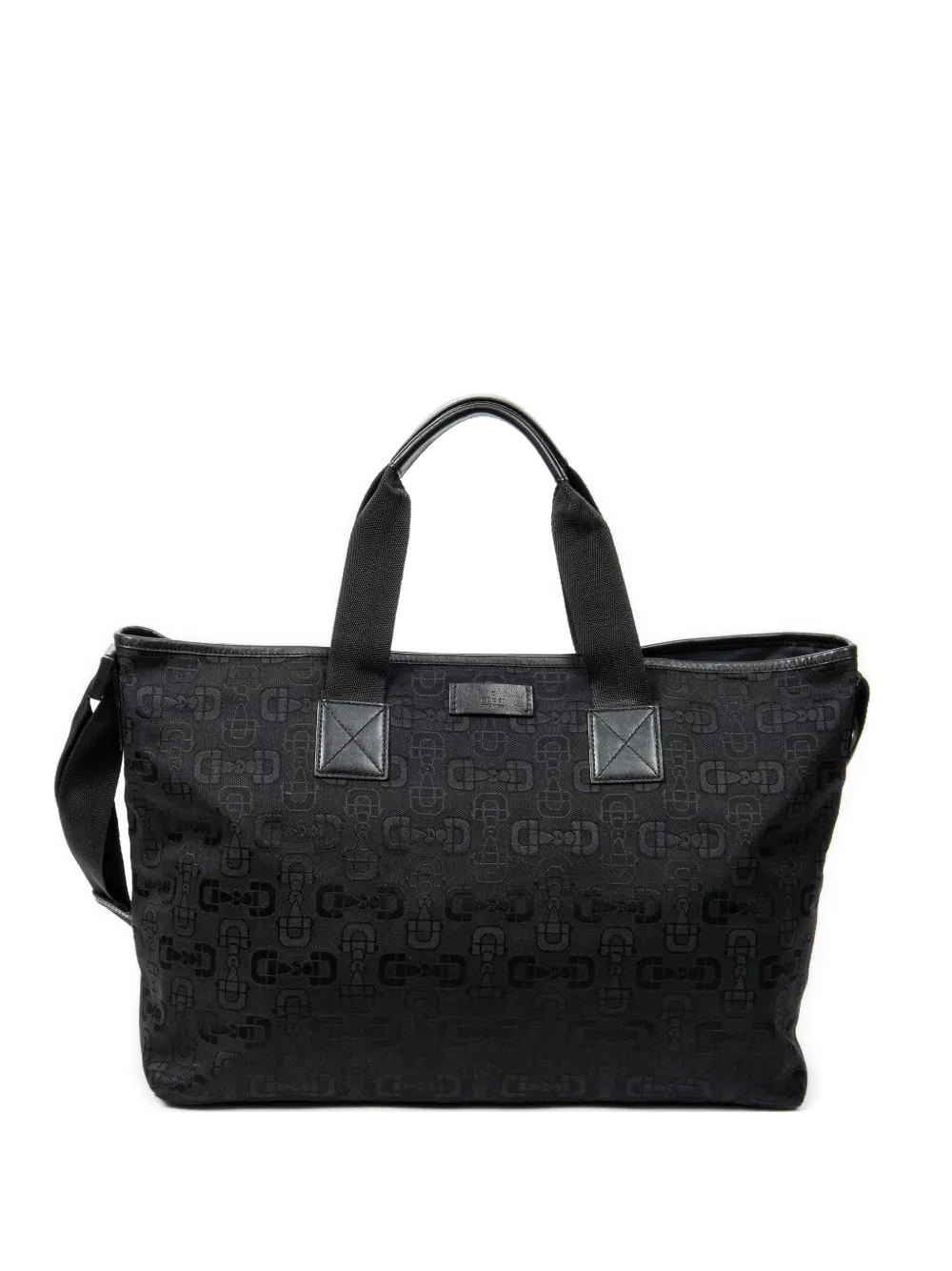 Gucci Pre-Owned Borsa tote con stampa - Nero