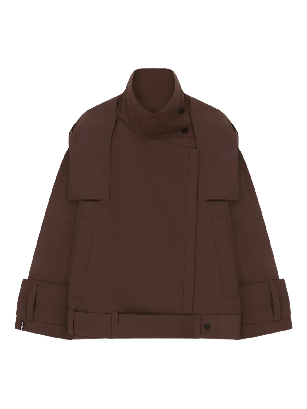 AERON chamarra asimétrica con cierre | marrón | Image 1