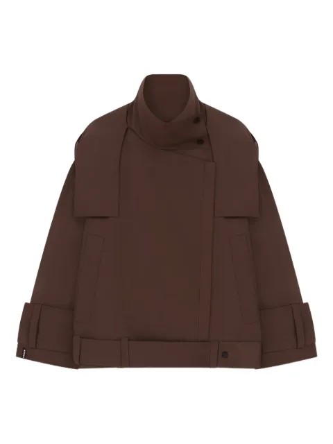 AERON chamarra asimétrica con cierre