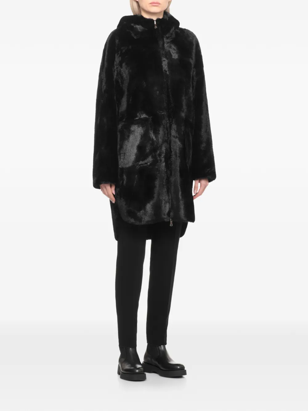 Betta Corradi hooded faux-fur coat | Faux Fur & Shearling Coats | Image 2