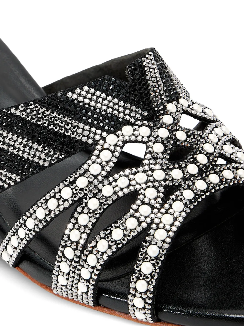 NICOLI Fabie sandalen verfraaid met kristallen Zwart
