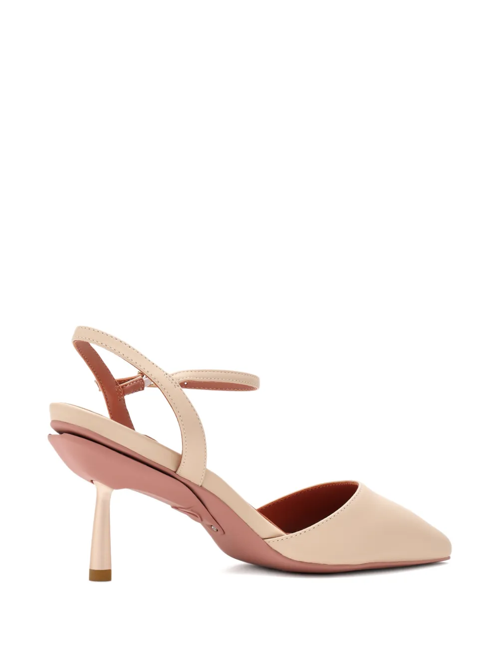 vice versa Slingback pumps met puntige neus Beige