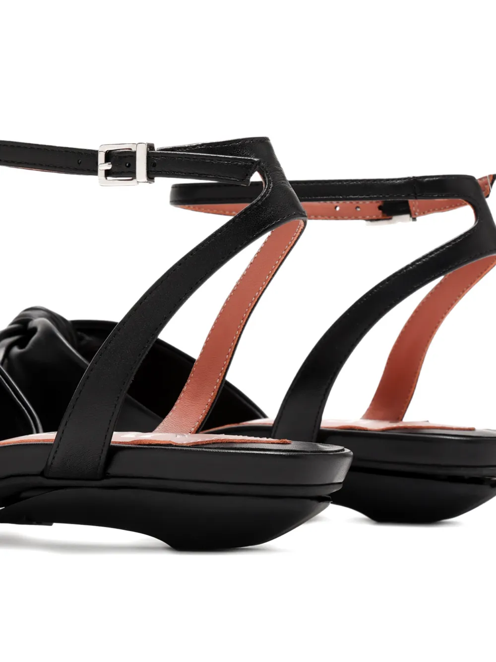 vice versa Everday 95 mm sandalen met geknoopt bandje Zwart