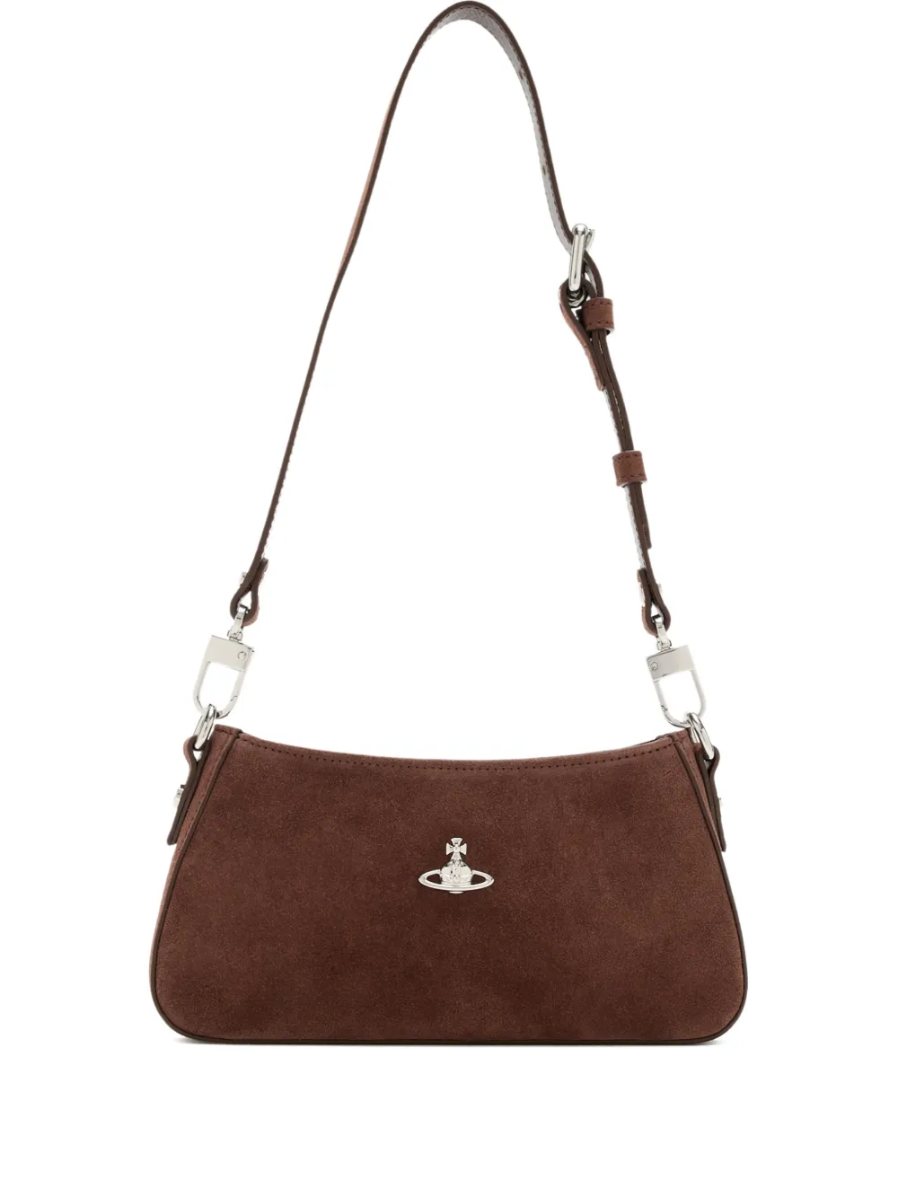 Vivienne Westwood Borsa a spalla Tasha con dettaglio Orb - Marrone