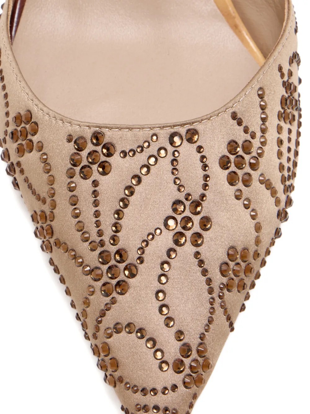 NICOLI 60 mm Dahna verfraaide slingback pumps Beige