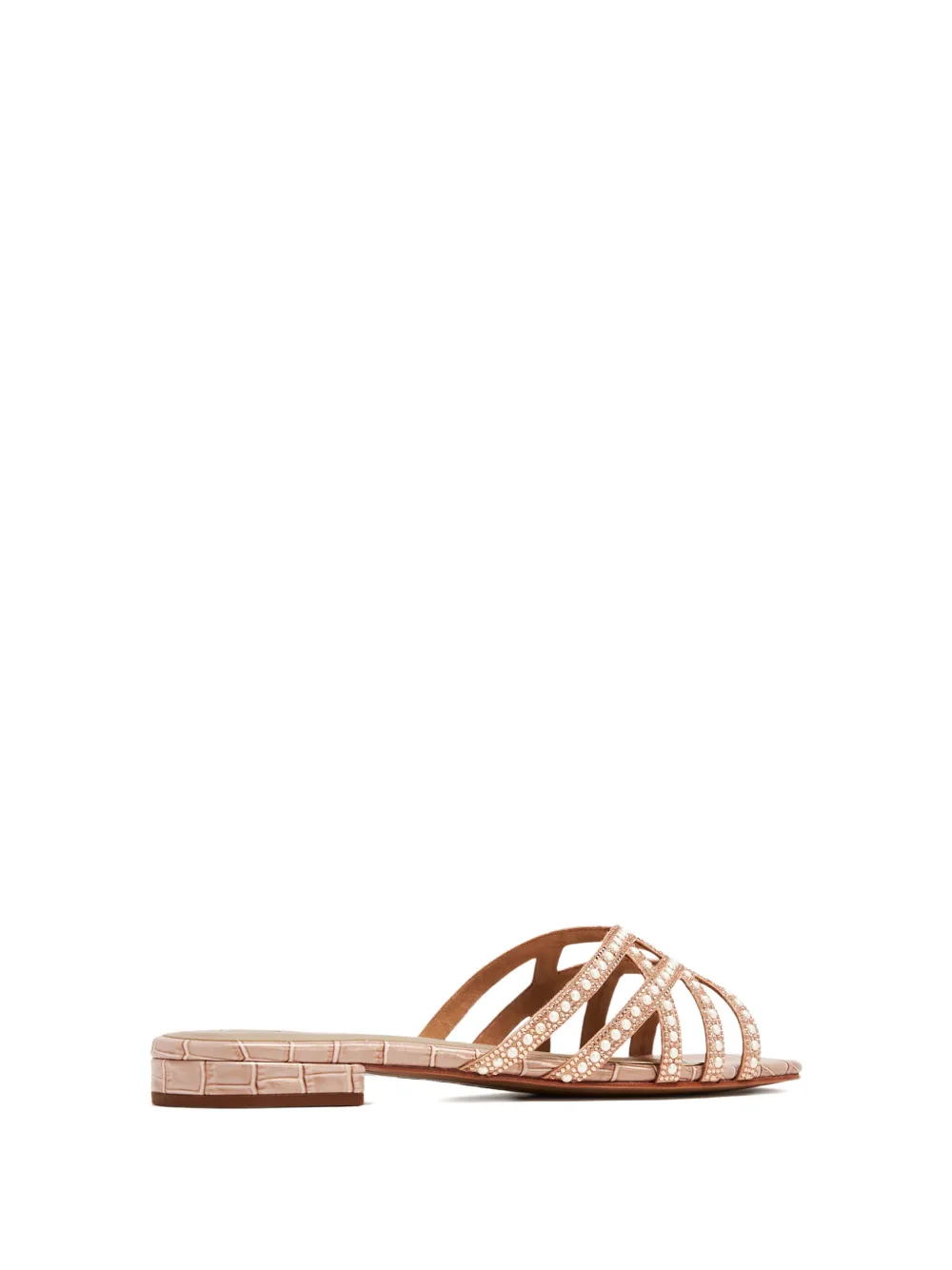 NICOLI Marcil sandalen verfraaid met parel Beige