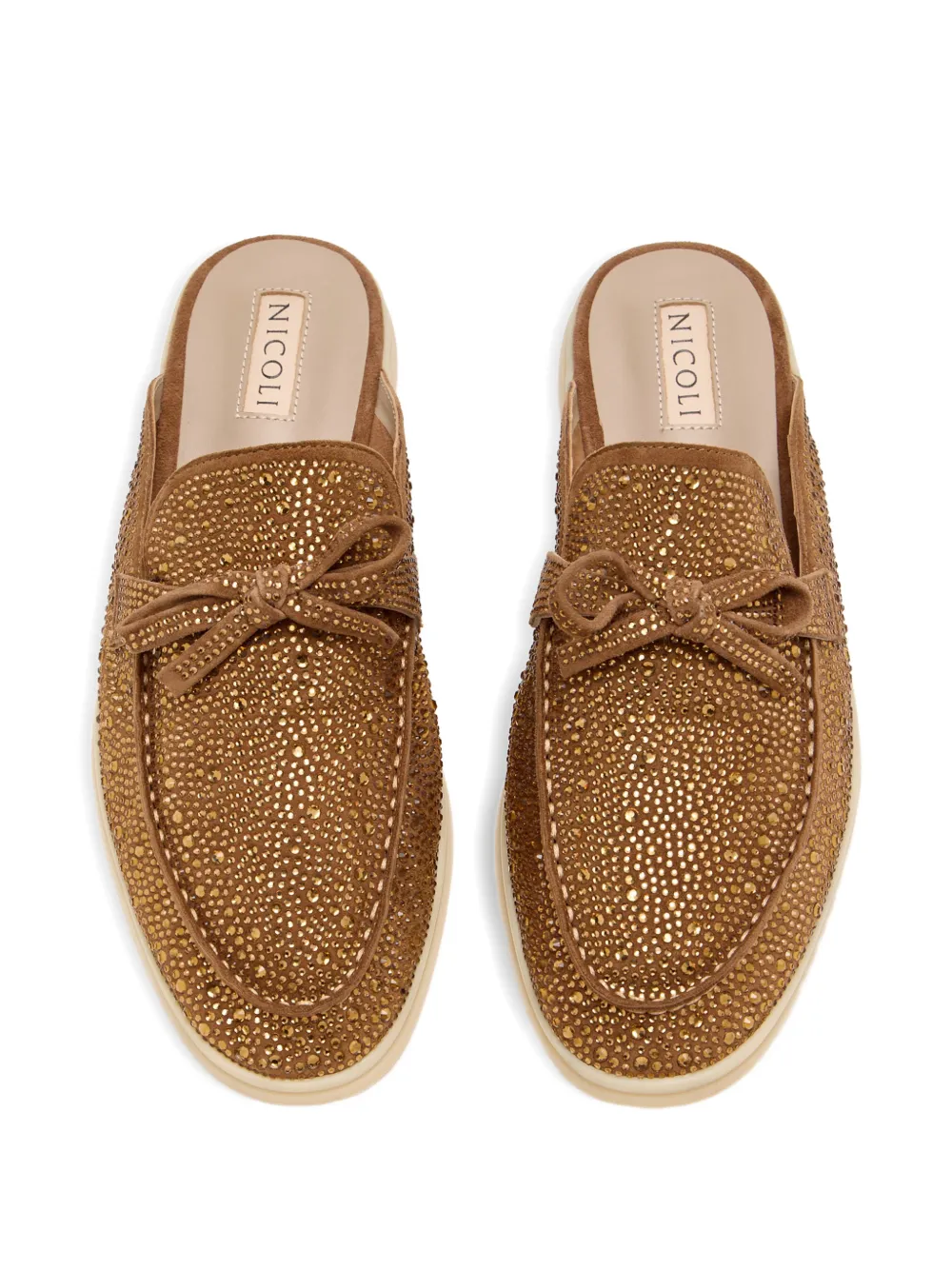 NICOLI Jezelinda bow-detail mules | Flat Mules | Image 2