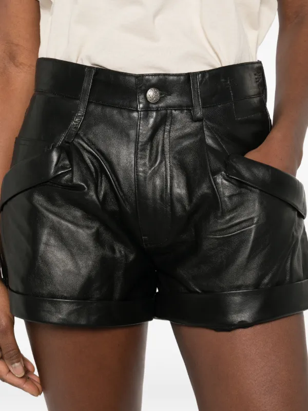 R13 レザー ショートパンツ | ブラック | FARFETCH JP