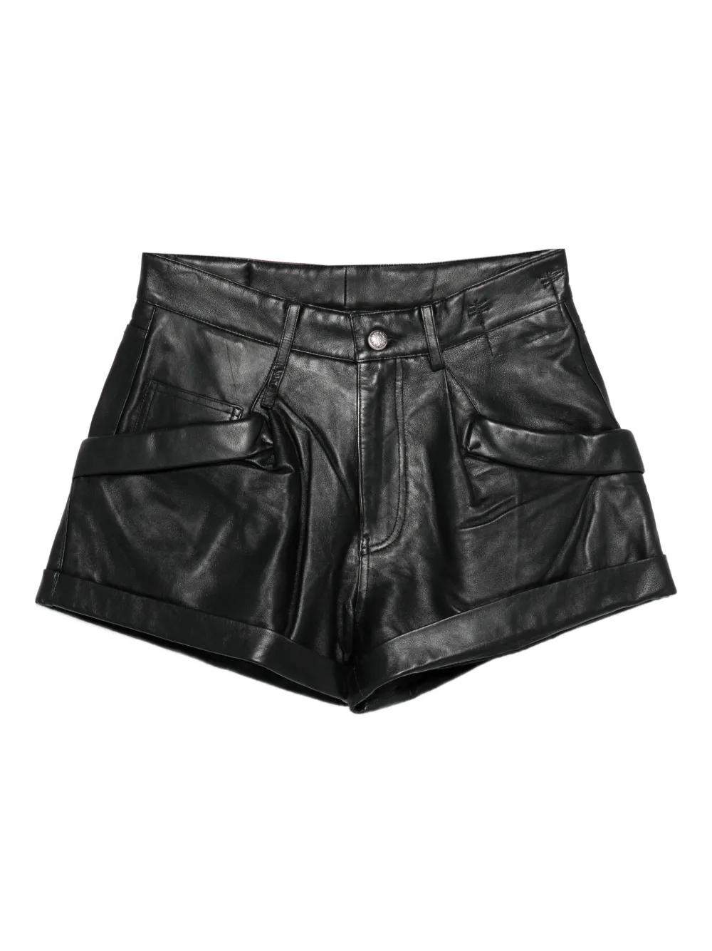 R13 leather shorts - Nero