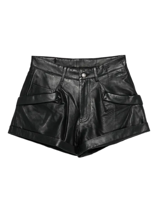 R13 レザー ショートパンツ | ブラック | FARFETCH JP