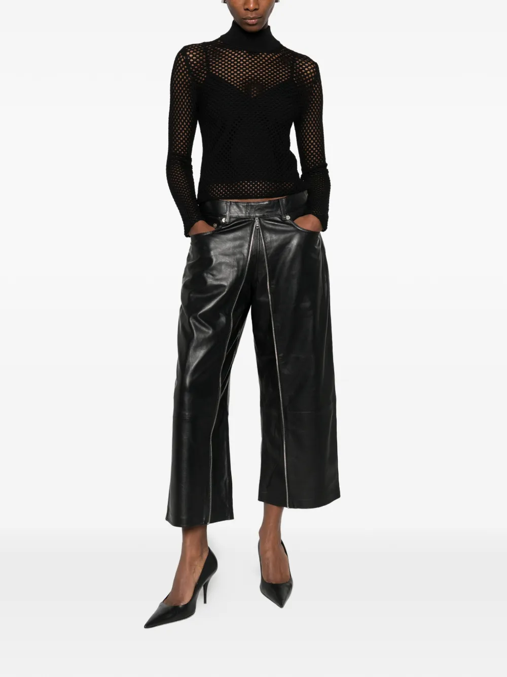R13 zippered trousers | Straight-Leg Pants | Image 2