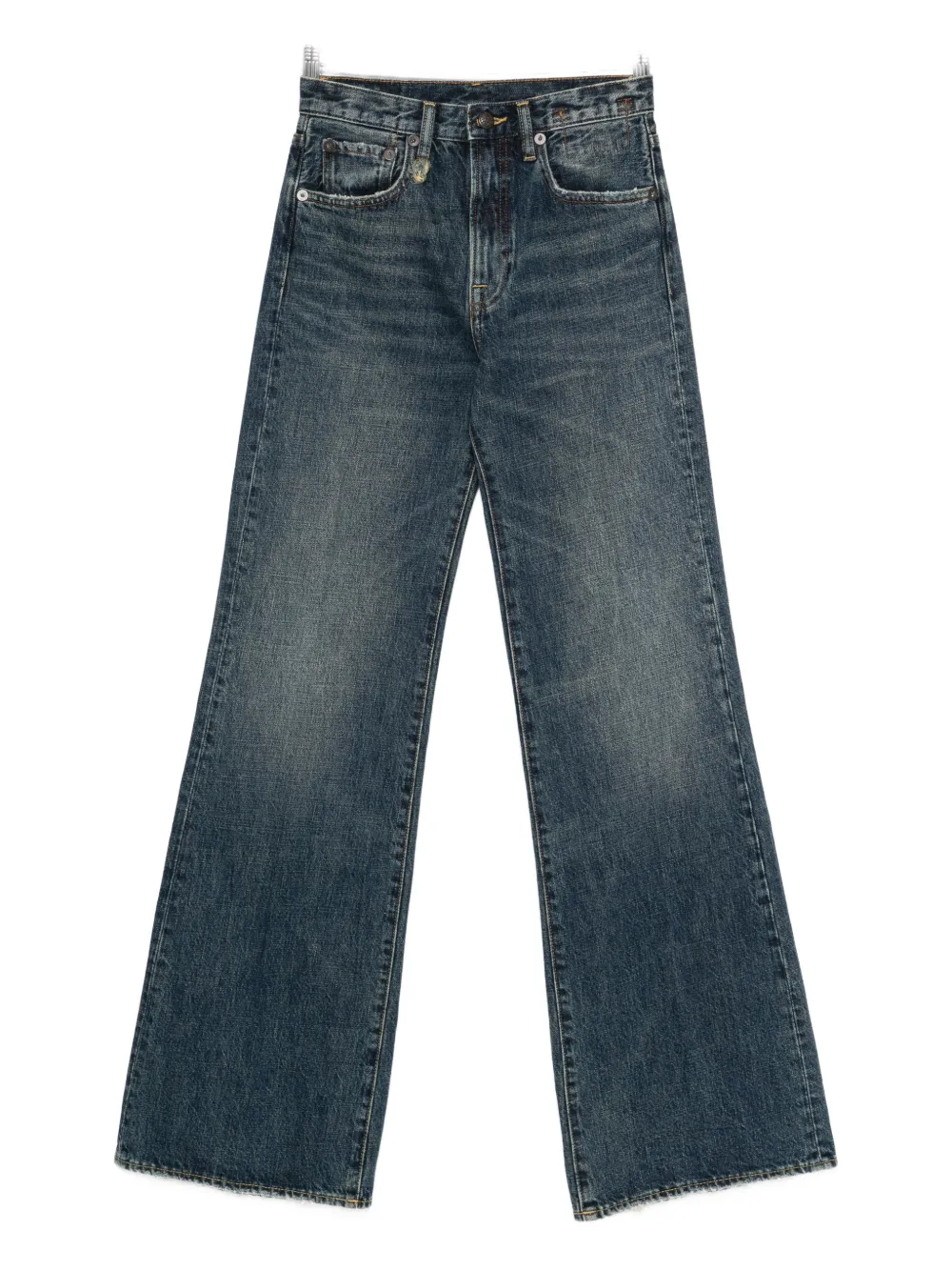 R13 Jeans con taglio a vivo - Blu