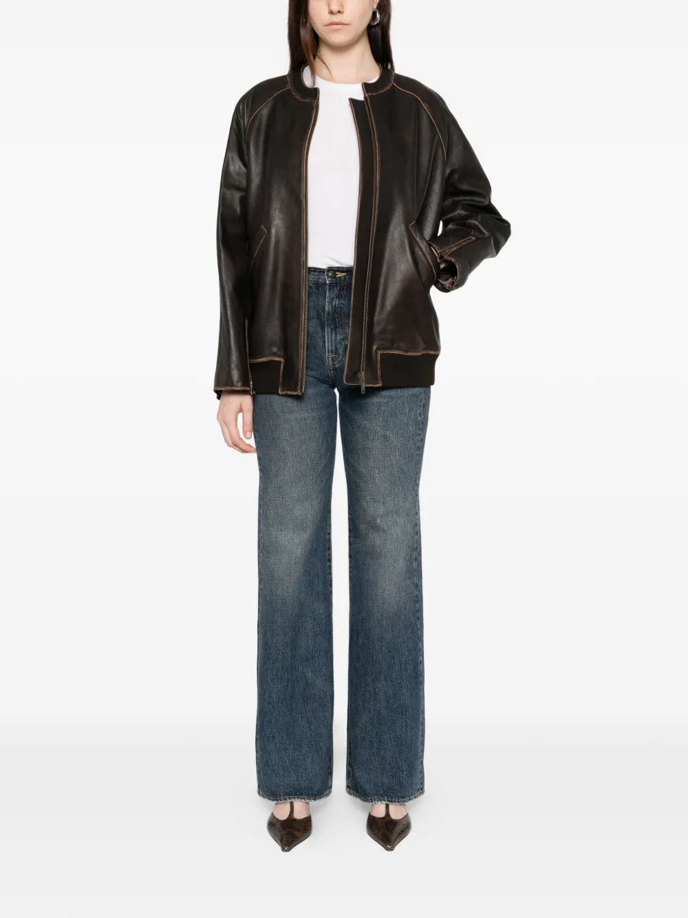 R13 Gerafelde jeans - Blauw