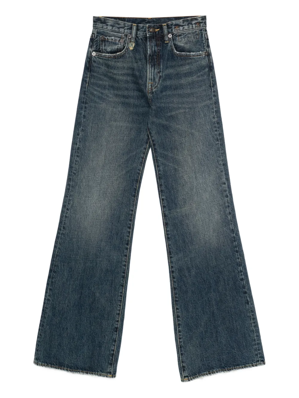 R13 Jeans con taglio a vivo - Blu