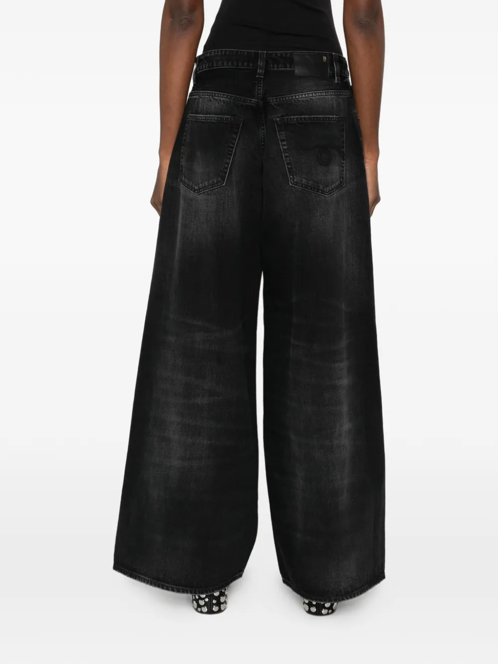 R13 Nico katoenen jeans Zwart