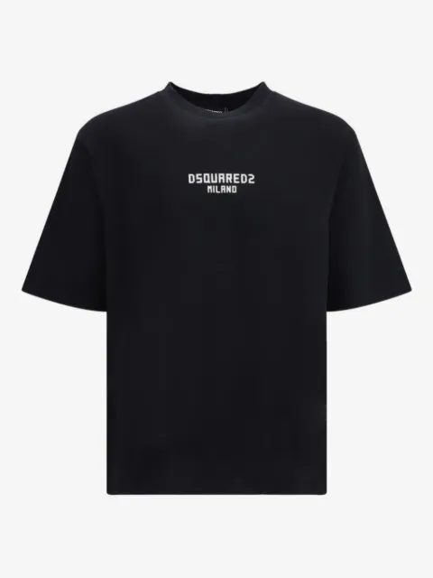 DSQUARED2 playera con cuello redondo y detalle del logo