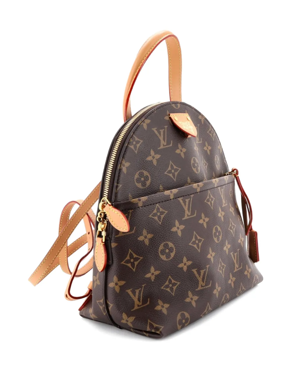 Pre-owned Louis Vuitton Moon Monogram Canvas Backpack In Brown