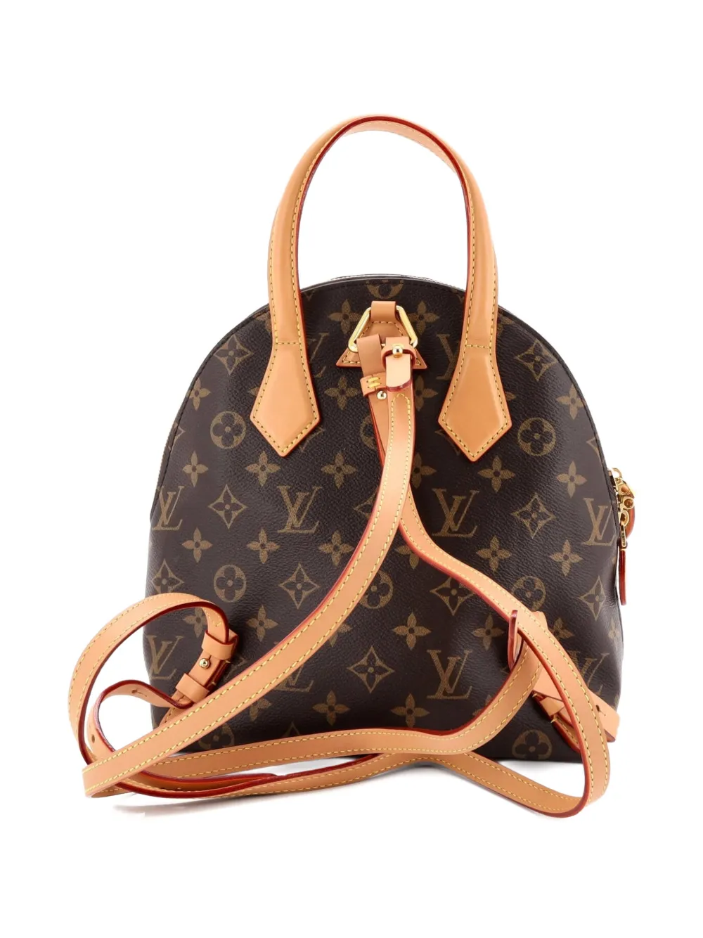 Pre-owned Louis Vuitton Moon Monogram Canvas Backpack In Brown
