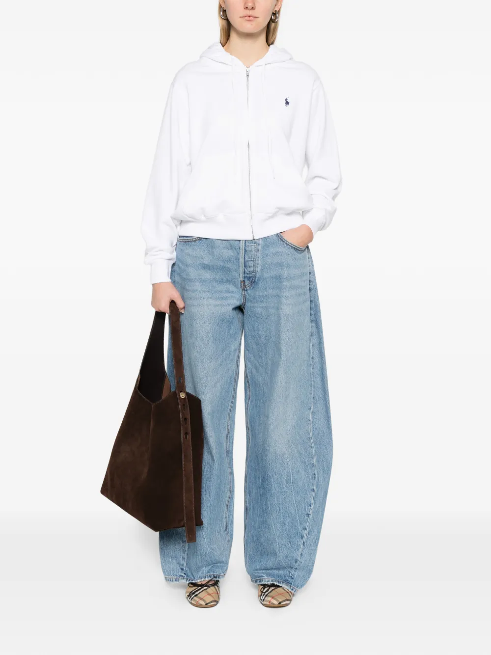 Polo Ralph Lauren zip-up hoodie - Wit