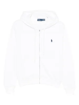 Polo Ralph Lauren ジップパーカー ホワイト xs Polo Ralph Lauren Polo Pony zip-up Hoodie | White | FARFETCH CA