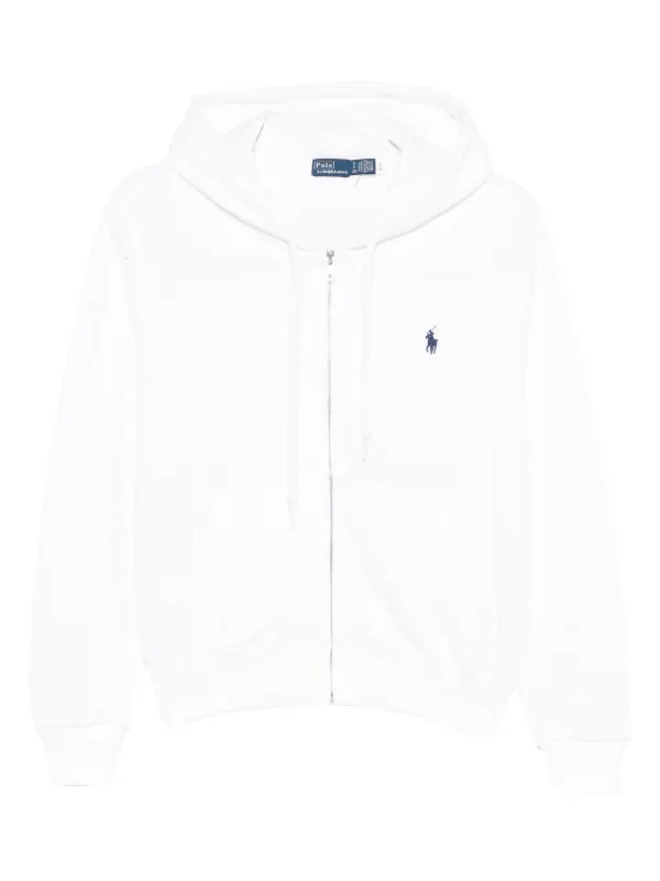 Polo Ralph Lauren flexwitmeジップパーカー 白 Polo Ralph Lauren Moletom De Capuz Com Zíper | Branco | FARFETCH BR