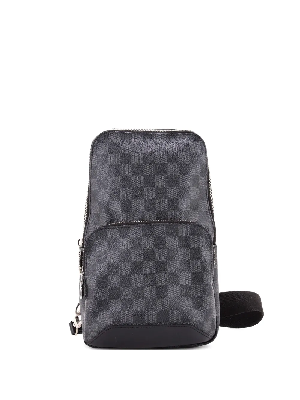 Click to view more detailed imagery on our partner's website Pre-owned Louis Vuitton Avenue Sling Bag Damier Graphite Crossbody Bag In Black