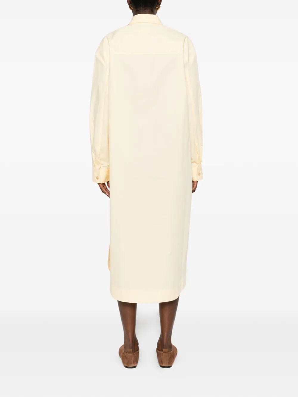 KHAITE Gloria midi-jurk Geel