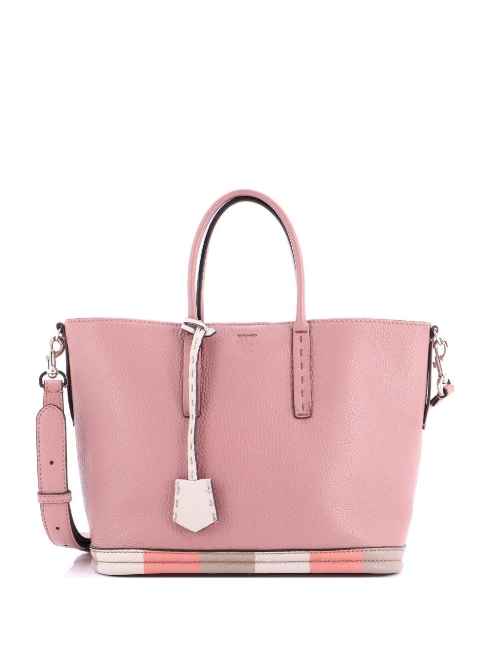 Fendi Pre-Owned Selleria Convertible Leather Medium tote bag - Rosa