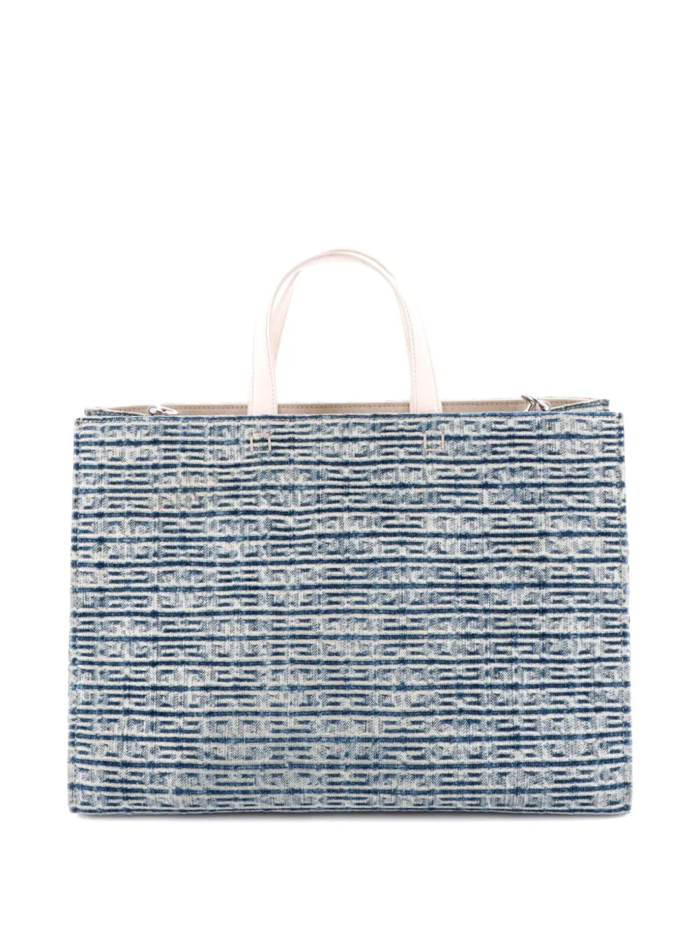 GIVENCHY Pre-owned G- 4g Denim Medium Tote Bag In Blue